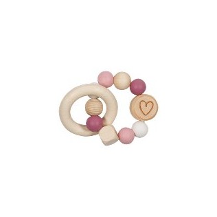 Hochet perles Pastel