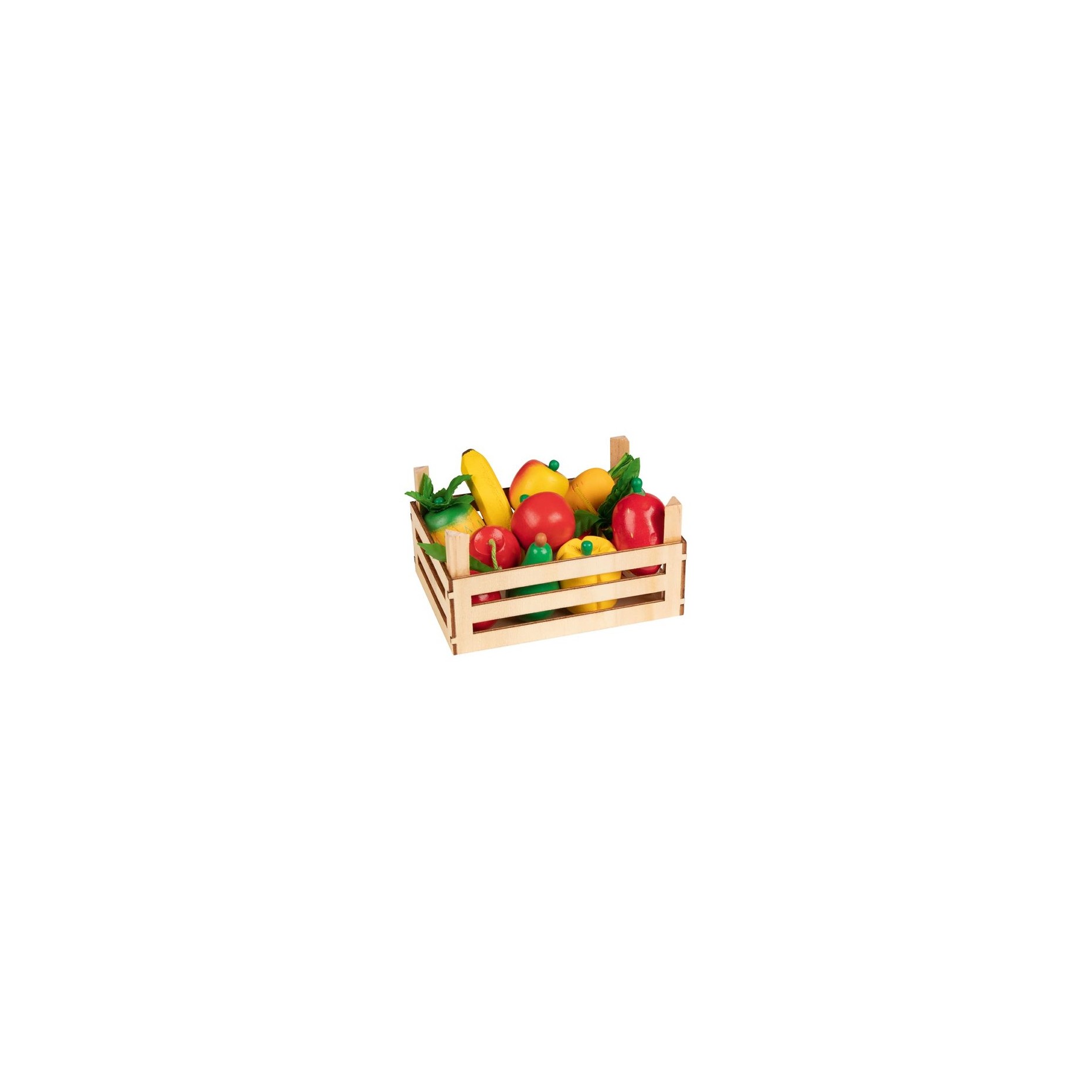fruits et légumes en bois