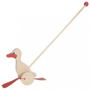 canard en bois à pousser