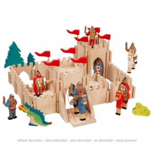 Chateau fort, jouets en bois